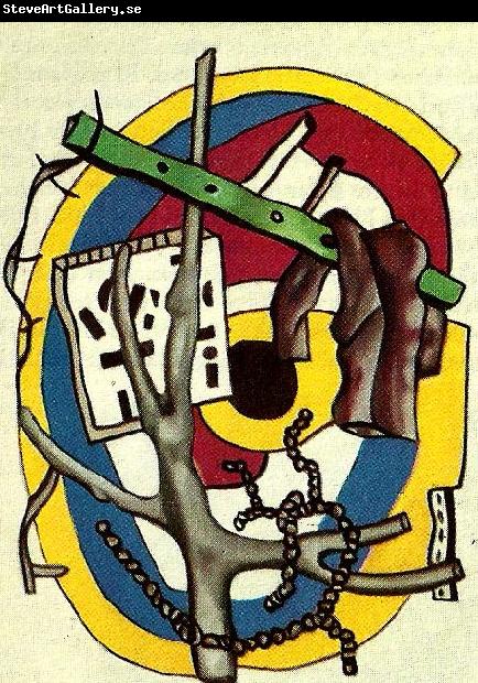 Fernand Leger komposition med gren